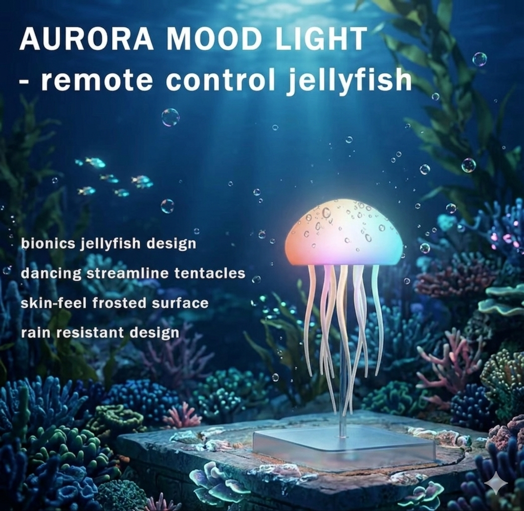 Floating Jellyfish LED Mood Lamp
